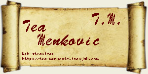 Tea Menković vizit kartica